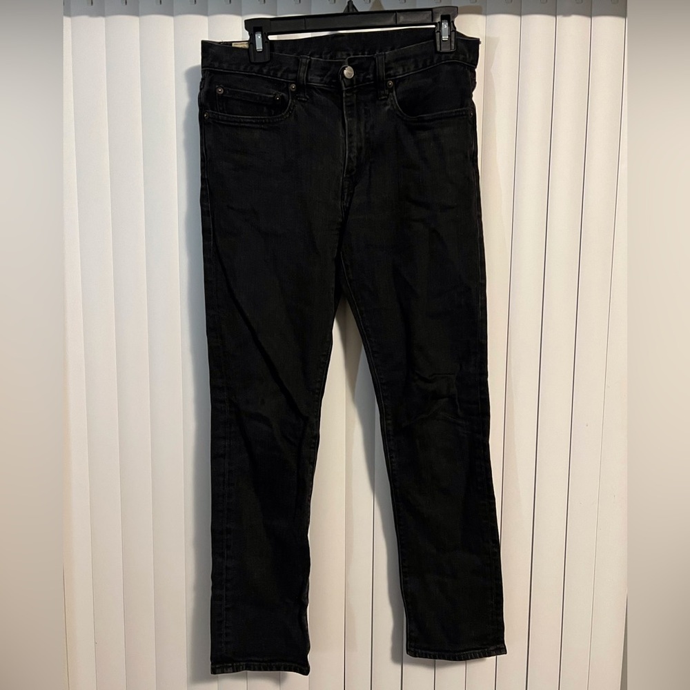 J.Crew Men’s 484 Black Jeans, 31x30